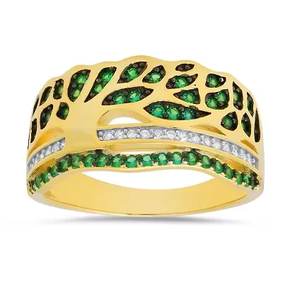 Sterling Silver Tree of Life Statement Ring
