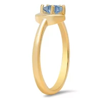 Sterling Silver CZ Celestial Star/Moon Ring