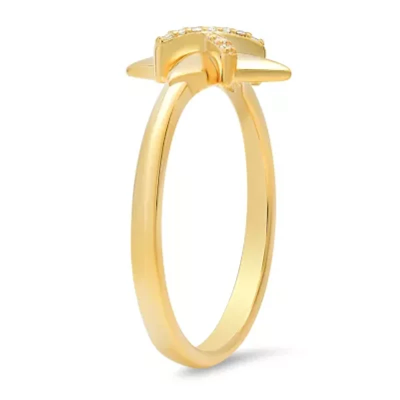 Sterling Silver CZ North Star Ring