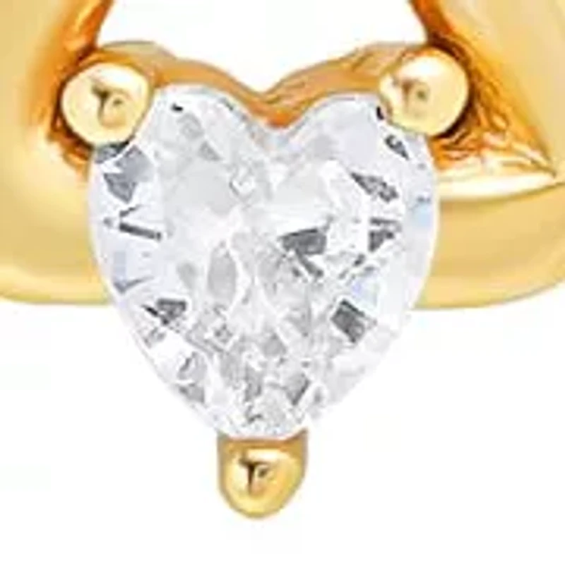 Sterling Silver CZ Infinity Love Heart Necklace