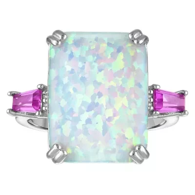 Sterling Silver Cr Opal Ring