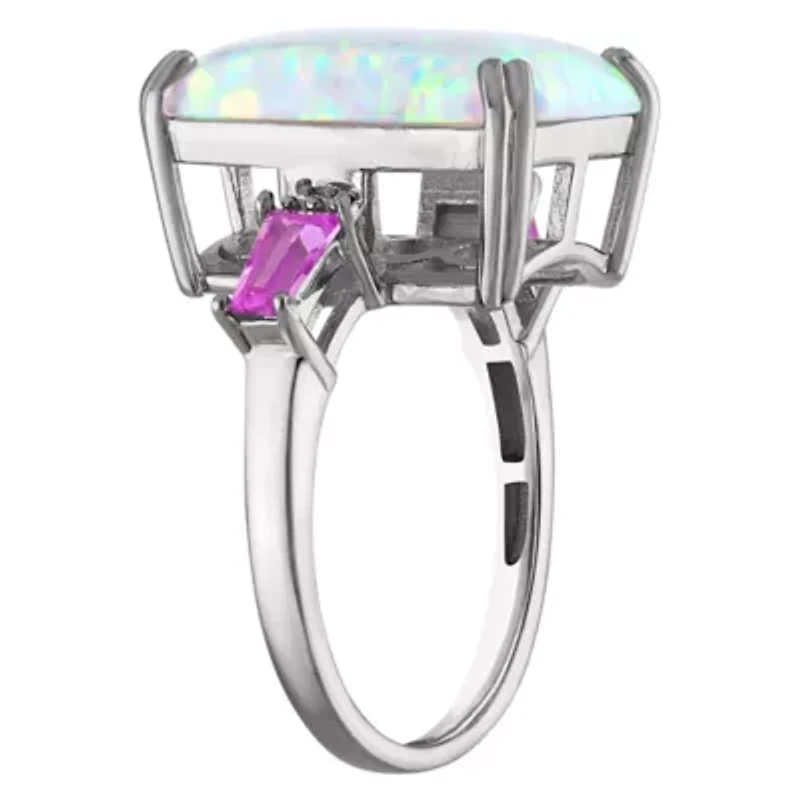 Sterling Silver Cr Opal Ring