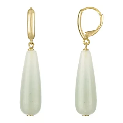 Gold plated ss black aventura dangle earrings