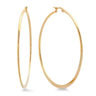 Stainless steel ladies hoop earrings