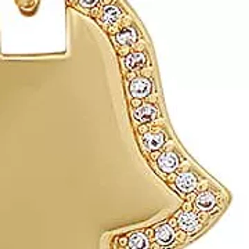 Ladies 18k gold plated brass and simulated diamonds hamsa earrings/pendant set