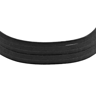 Ladies black velvet five strand choker necklace with alloy clasp