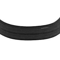 Ladies black velvet five strand choker necklace with alloy clasp