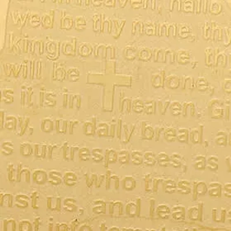 Ladies 18kt rose gold plated our father lords prayer pendant comes with 18" chain