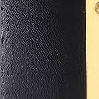 Ladies adjustable genuine brown leather bracelet with 18k gold plated tassel accent