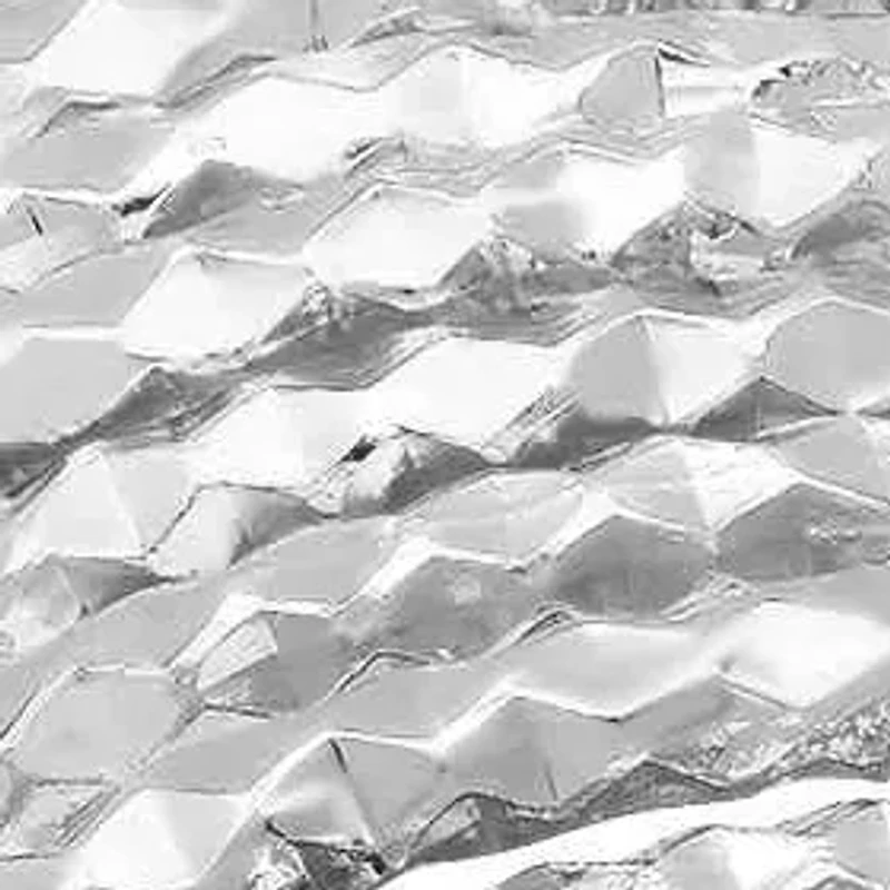 Ladies 18k white gold plated brass hammered stackable ring