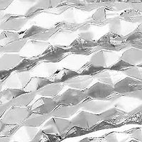 Ladies 18k white gold plated brass hammered stackable ring