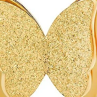 Ladies stainless steel sand dusted butterflies stud earrings