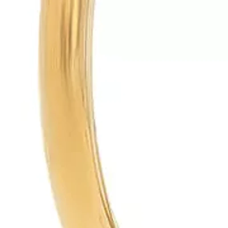 Ladies 18 kt gold plated 25mm hoop earrings