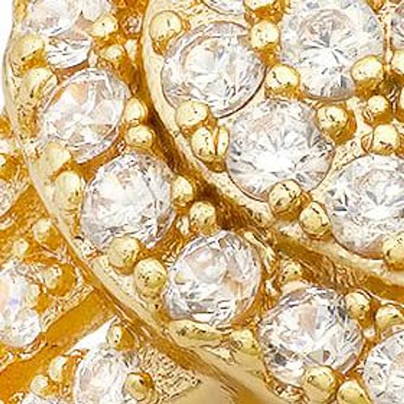 Ladies 18k white gold plated brass and simulated diamonds heart shape ring