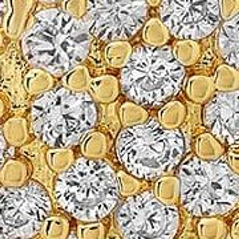 Ladies 18k gold plated brass simulated diamonds heart shape dangle drop huggie earrings