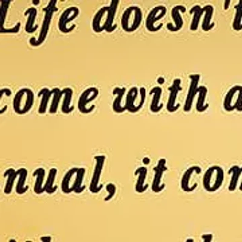 Ladies 18k rose gold plated stainless steel " Life doesn't come with a manual..." round pendant adorned heart shape swarovski crystal charm