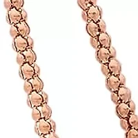 Ladies 18 kt rose gold plated 16" italian accent necklace chain