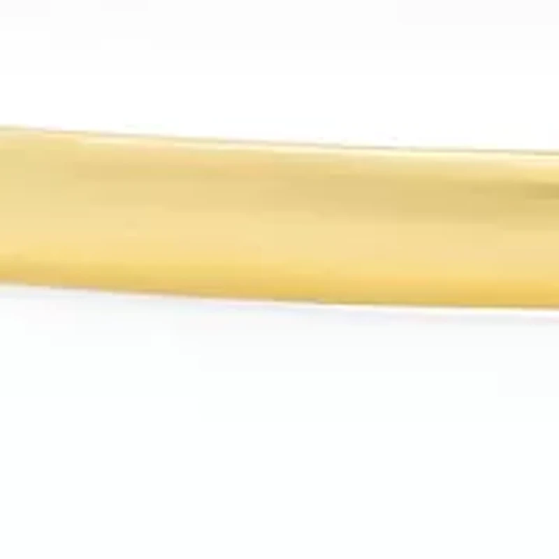 Ladies 18k gold plated stainless steel bangle