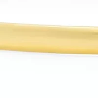 Ladies 18k gold plated stainless steel bangle