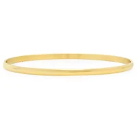 Ladies 18k gold plated stainless steel bangle