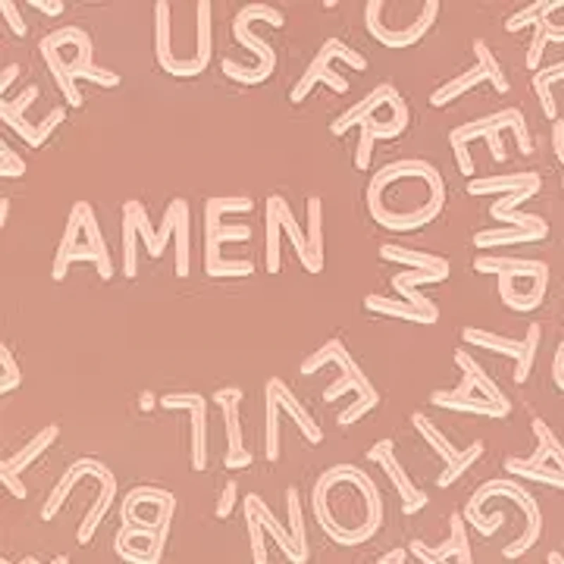 Ladies double sided 18k rose gold plated stainless steel lord's prayer and serenity prayer pendant.