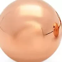 Ladies 18k rose gold plated stainless steel ball stud earrings