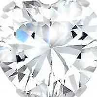 Ladies stainless steel simulated heart shape diamonds earrings/pendant set