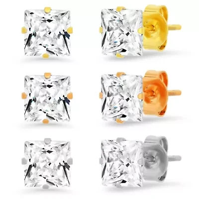 Ladies set of 3pcs stainless steel, 18k gold plated