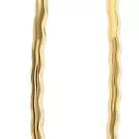 Ladies 18k gold plated stainless steel hoop earrings