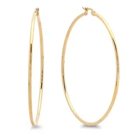 18kt gold hoop earrings