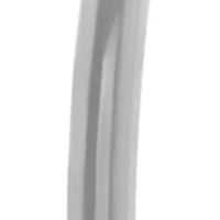 Set of 2 stainless steel and 18kt rose gold plated 50mm hoop earrings