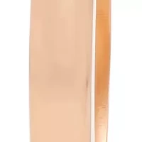 Ladies 18k rose gold plated stainless steel huggie earrings