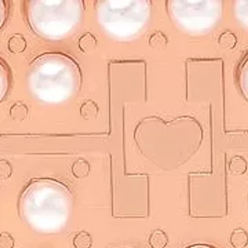 Ladies 18k rose gold plated stainless steel and simulated diamonds rectangle earrings/pendant set