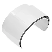 Ladies stainless steel double cuff bracelet