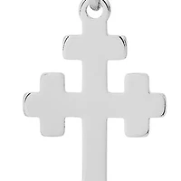 Ladies stainless steel dangle cross huggie earrings