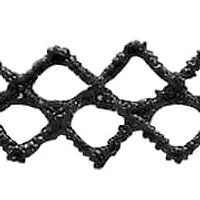 Ladies black velvet diamond cut choker necklace with stainless steel clasp