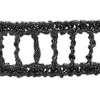 Ladies black striped lace choker necklace, alloy clasp