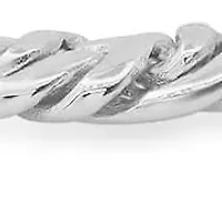 Ladies 18k white gold plated brass curb bracelet