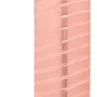 Ladies 18k rose gold plated stainless steel striped hoop earrings