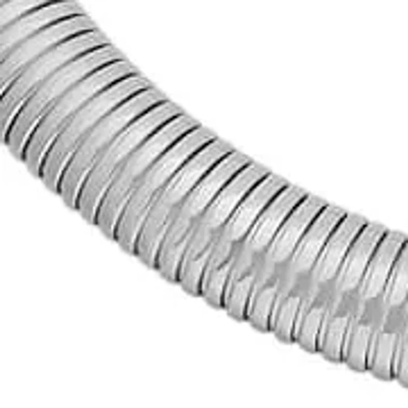 Ladies stainless steel omega necklace