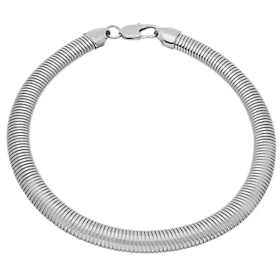 Ladies stainless steel omega necklace