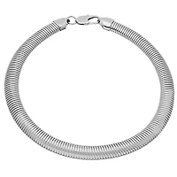 Ladies stainless steel omega necklace