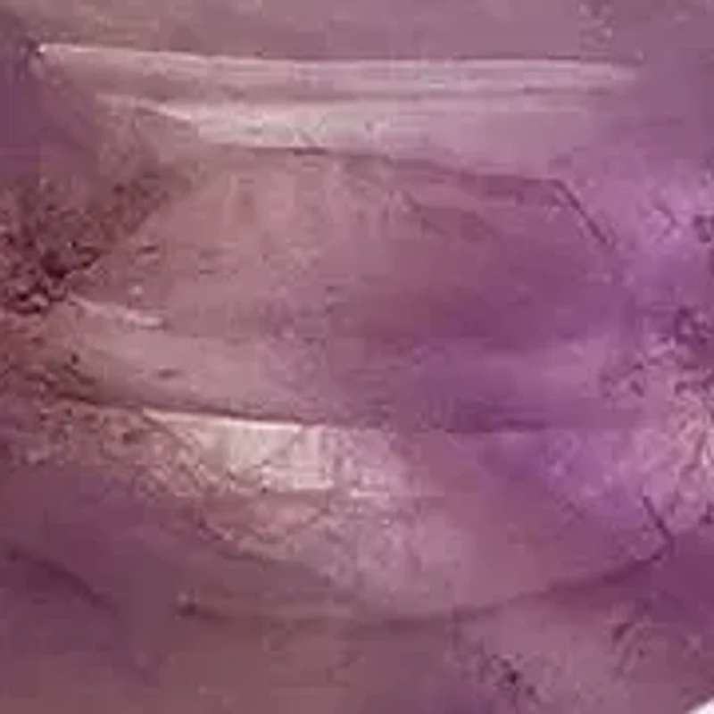 Ladies genuine amethyst stretch bracelet