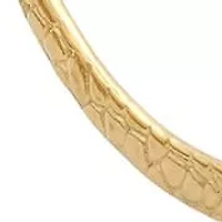 Ladies 50mm 18k gold plated stainless steel flat cobblestone accented hoop earrings