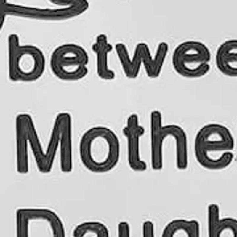 Ladies stainless steel double sided 'the love between a mother and daughter is…' 'forever and ever' circle pendant