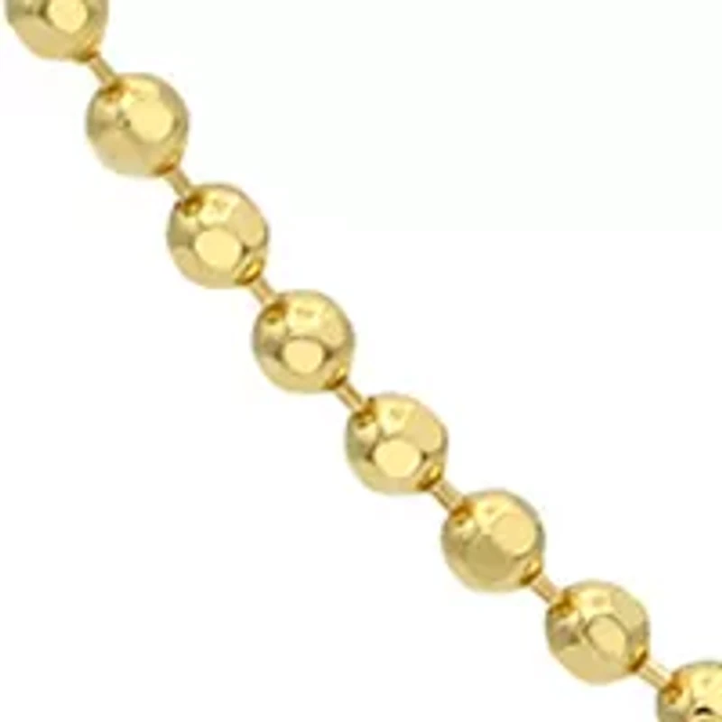 Two Tone Diamond Cut and Paperclip Layered Chain Necklace