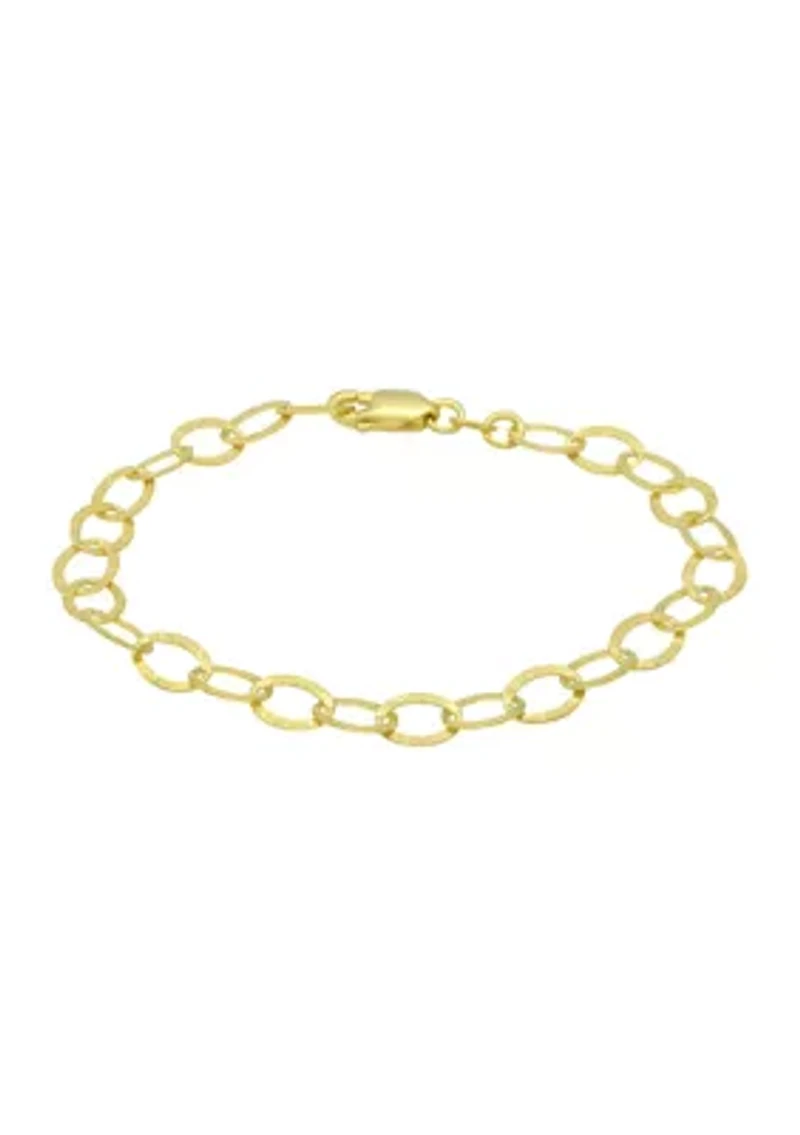 Oval Rolo Stardust Textured Bracelet