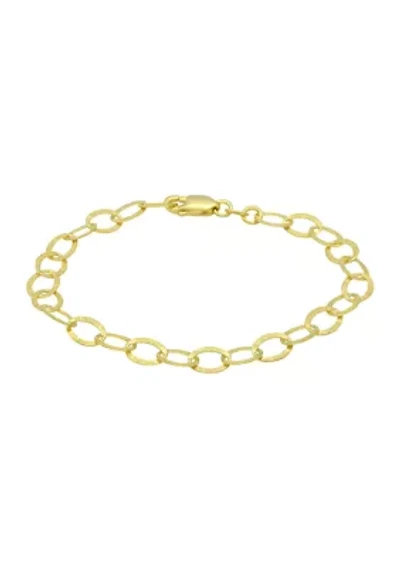 Oval Rolo Stardust Textured Bracelet