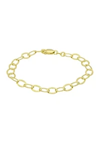 Oval Rolo Stardust Textured Bracelet