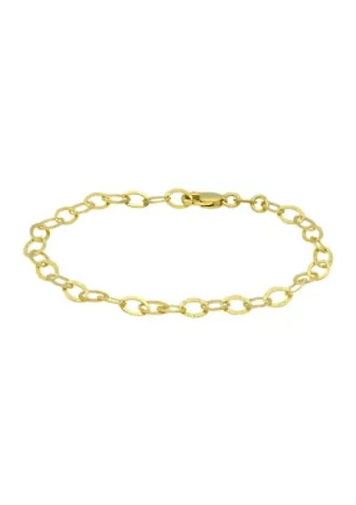 Oval Rolo Alternating Link Bracelet